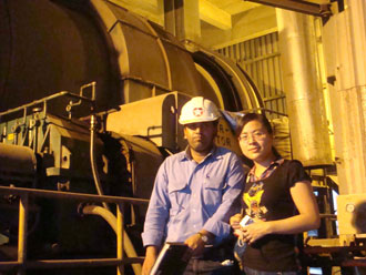 我公司人员在印度减速机运行现场